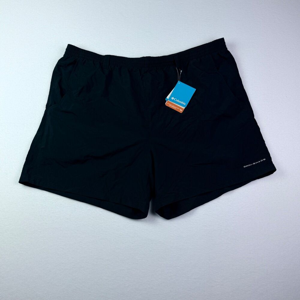 Columbia PFG Black Omni Shade Water Shorts XXL NWT